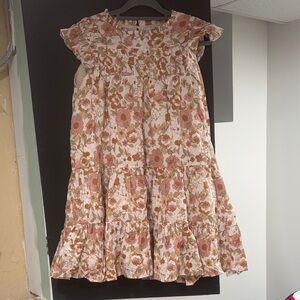 Dress Forum Pink and Cream Floral Dress